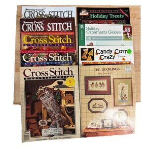 Cross Stitch Pattern Book Lot 11 Stoney Creek Holiday Ornaments Ducklings Crafts